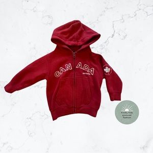 CANADA | size 18-24m GUC zip up hoodie
